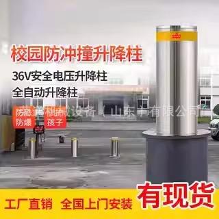 电动升降柱全自动液压道路隔离路桩预埋拦车路障出入口遥控防撞柱