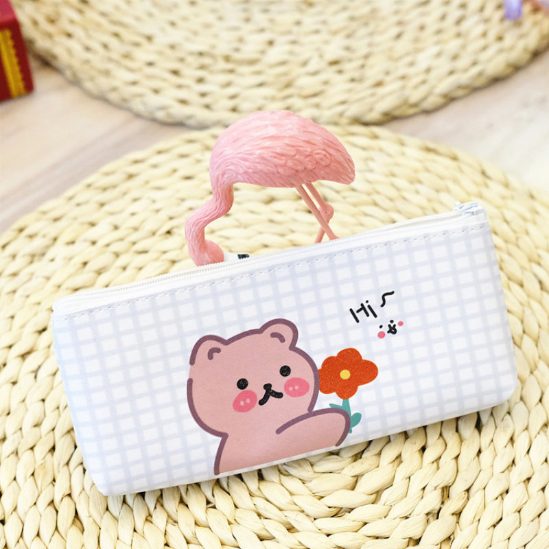 新款卡通笔袋 创意韩国ins女小学生可爱简约文具袋便携铅笔袋批发
