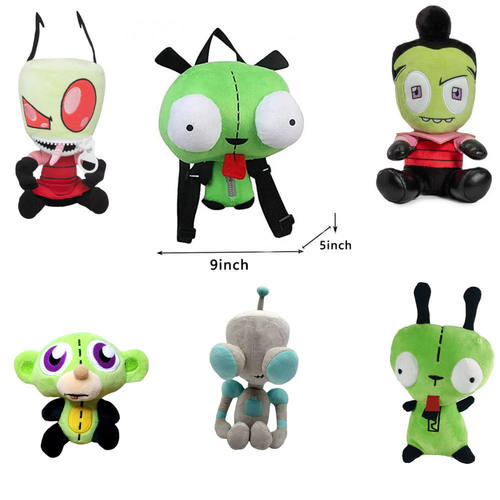 卡通外星入侵者Invader.Zim 吉尔狗儿童背包机器人动漫书包包玩具