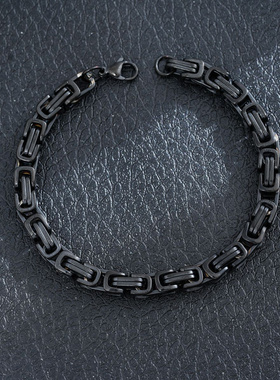 嘻哈潮流古巴链男士手链