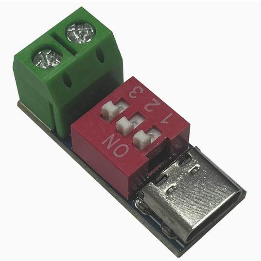 诱骗器模块 QC/PD快充测试板 可调电压5V/9V/12V/15V/20V拨码调节