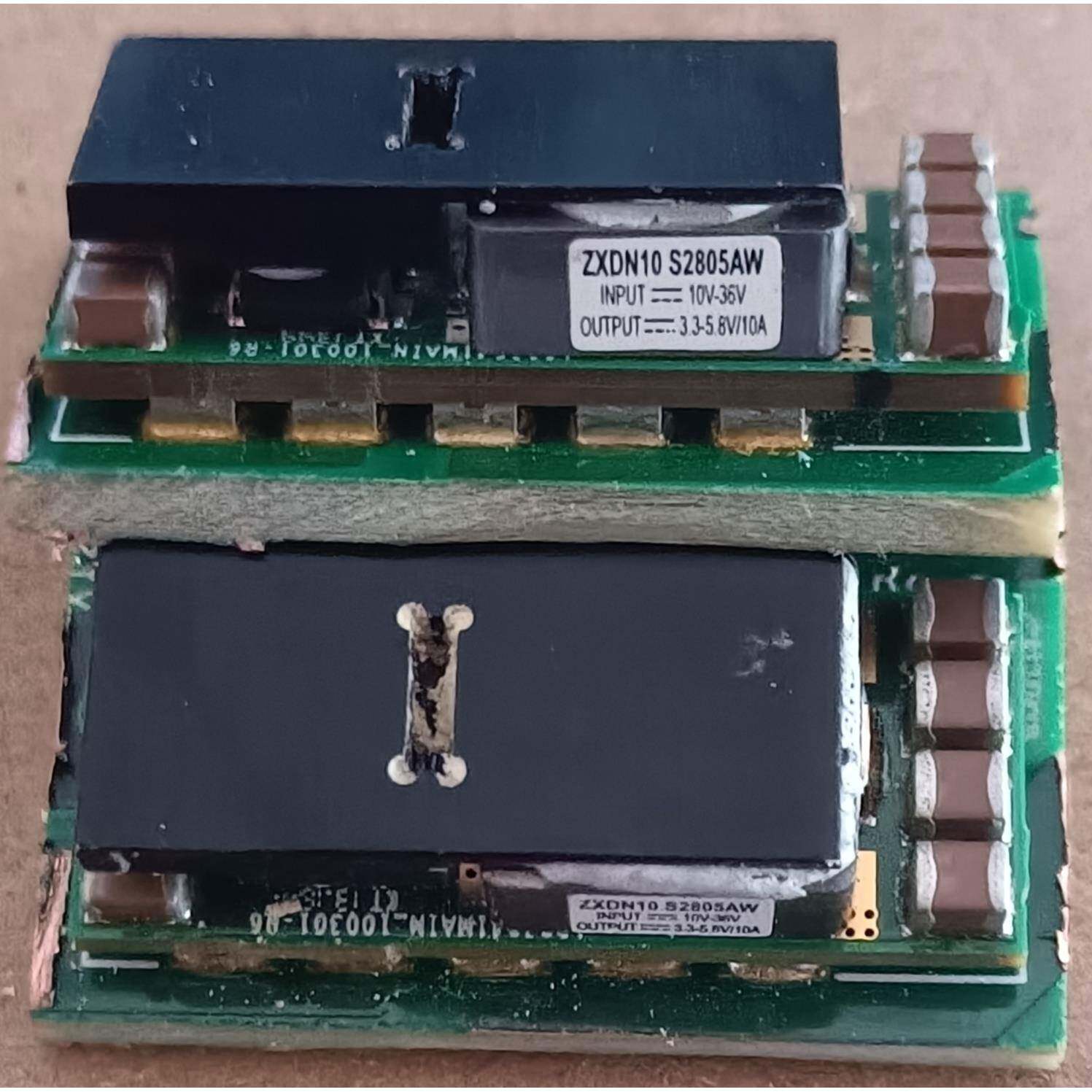 ZXDN10 S2805AW 输入10-36V输出3.3-5.8V10A 非隔离模块拆机带板
