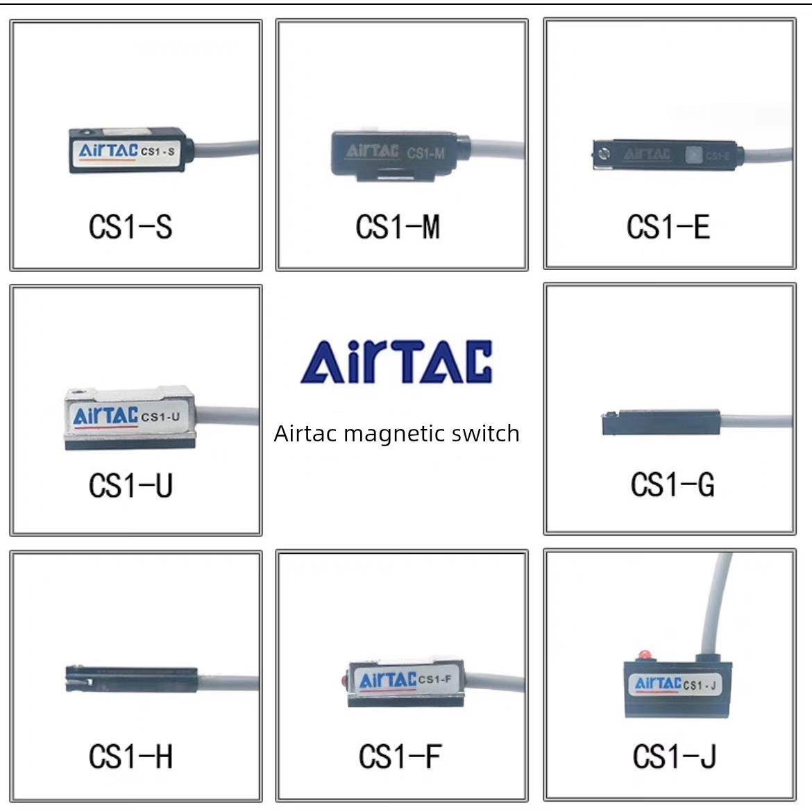 亚德客磁性开关CS1-J CS1-G CS1-F CS1-U CS1- H-M020气缸传感器