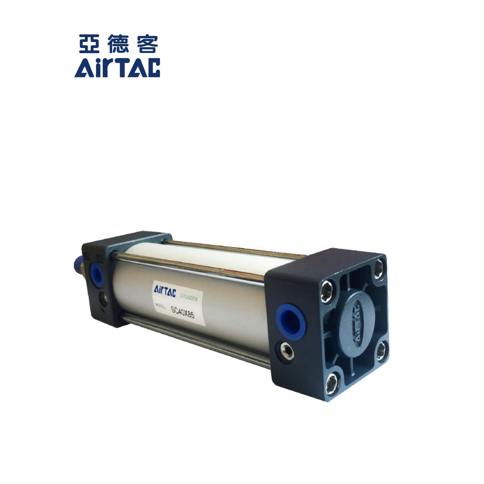 亚德客正品气缸SC50X75S/SC63X100SX25X50X125X150X175X200X250-S
