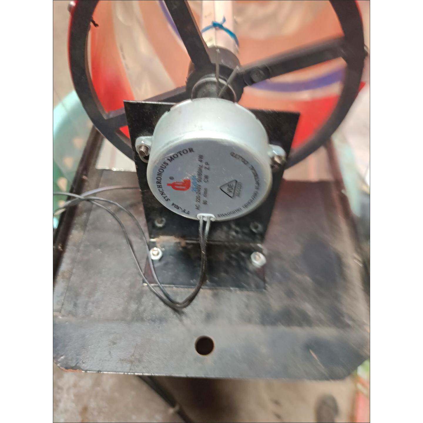 理发店转灯马达电机配件4w50r/min小马达220v交流小电机圆轴