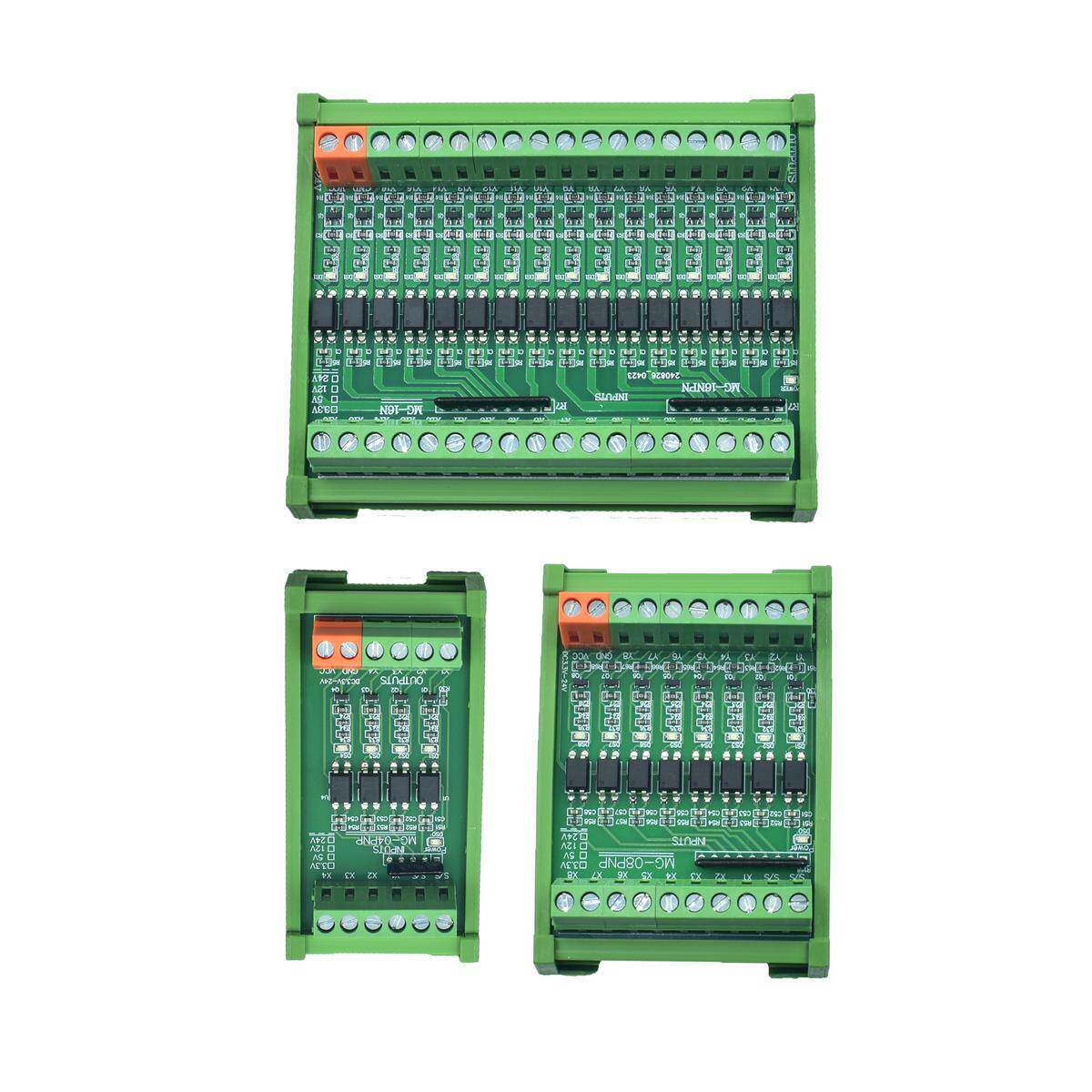 npn互转pnp模块隔离4/8/16路电压信号转换IO单片机PLC工控机光耦