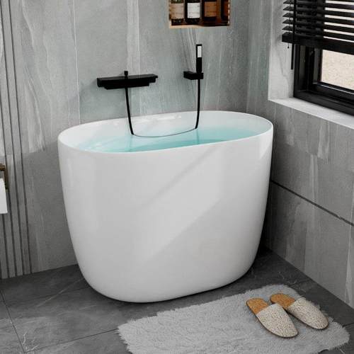 成人家用小户型薄边独立式小浴盆亚克力网红日式迷你小型深泡浴缸