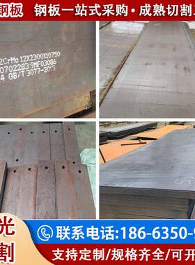 合金钢板40Cr/42CrMo/15CrMo/12Cr1MoV/MN13/65mn弹簧钢板零切