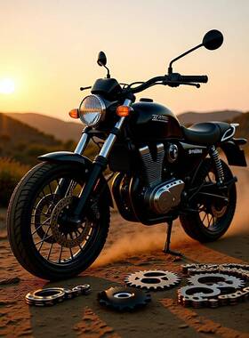 新大洲摩托锐猛太子SDH125-53-55-56-58-65油封链条链轮套链4挡