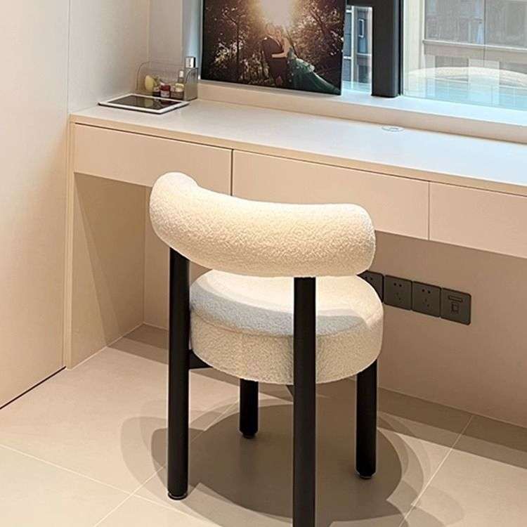 化妆椅小胖椅设计师休闲餐椅现代简约家用洽谈餐厅椅子