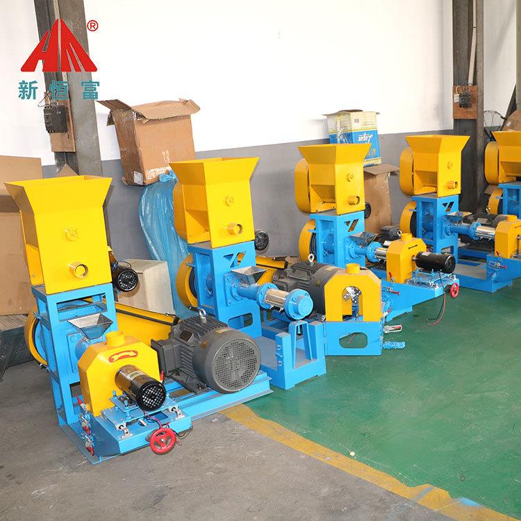 恒富机械饲料膨化设备漂浮性鱼虾饲料膨化机湿法颗粒料膨化机