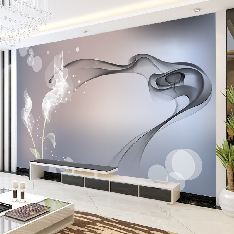 5d墙纸8d电视背景墙壁纸自粘大气3d立体装饰花卉贴画新款2022壁布