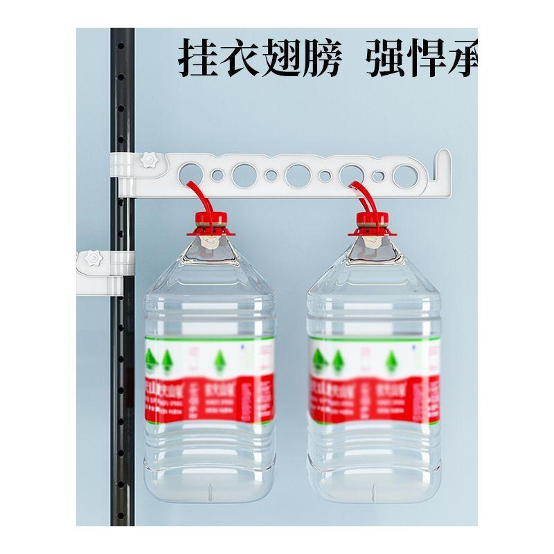 .多功能顶天立地晾衣架家用落地室内免打孔阳台窗口晒晾挂衣架神