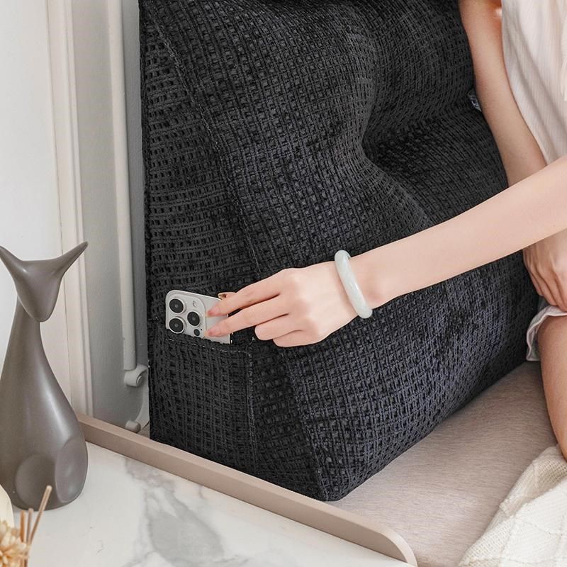 立绒格202e4新款无床头靠垫榻榻米靠墙靠枕床上三角防撞软包大靠