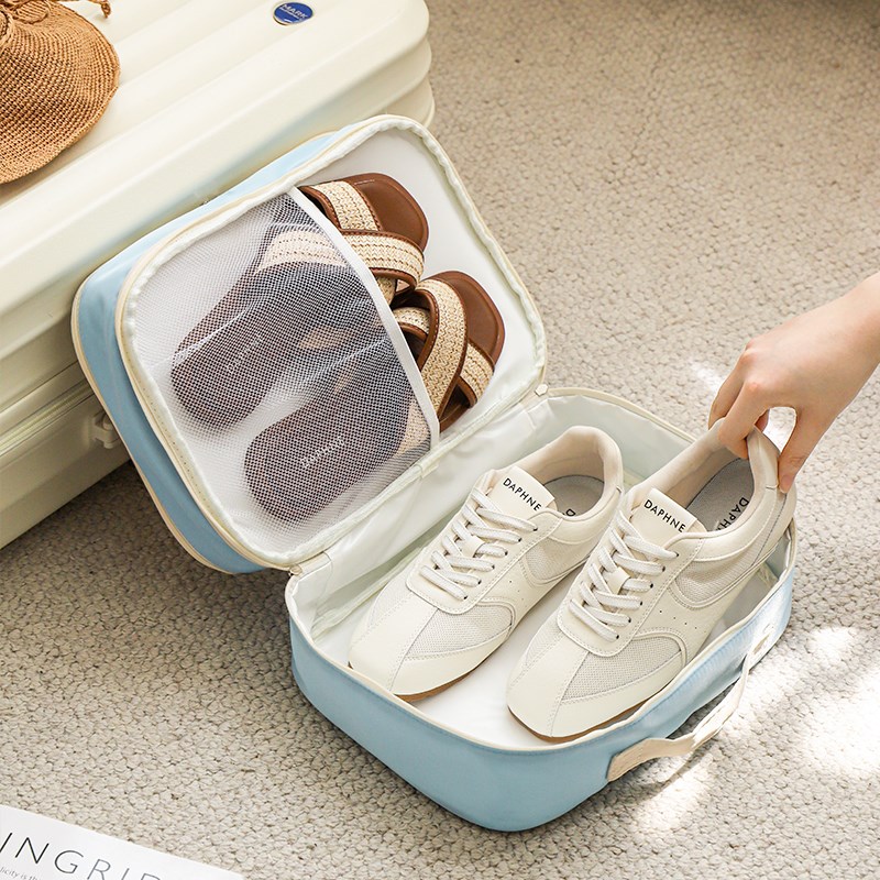 旅行鞋子收纳袋便携行李箱出差鞋袋鞋子收纳包多功能W旅游鞋包神