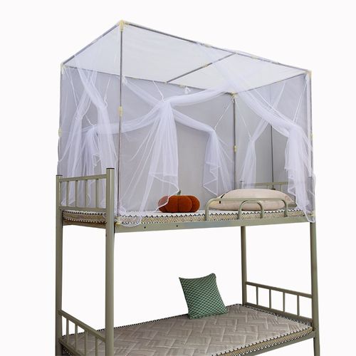 学生蚊帐宿舍上铺上下铺v新款老式简易寝室单人床.m纹帐