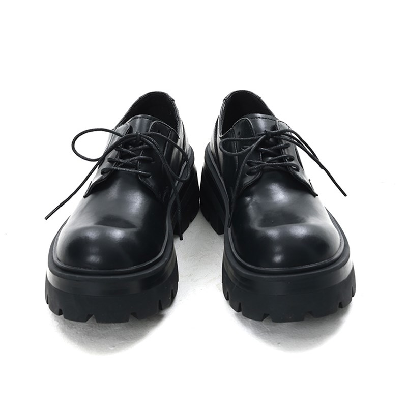 英伦小众德比鞋男厚底增高7cm休闲皮G鞋圆头通勤百搭日系大头鞋潮