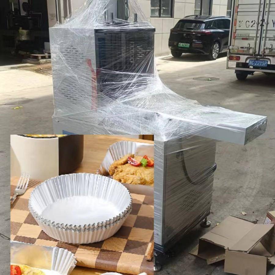 空气炸锅铝托机家用烤箱烘焙锡纸成型机方形圆形铝箔纸托机机械