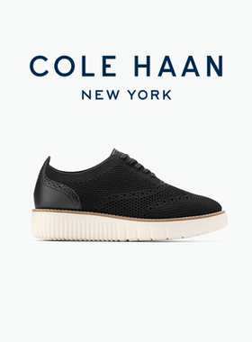 Cole Haan/歌涵 女士休闲鞋牛津鞋梭织网面透气厚底一脚蹬W32177