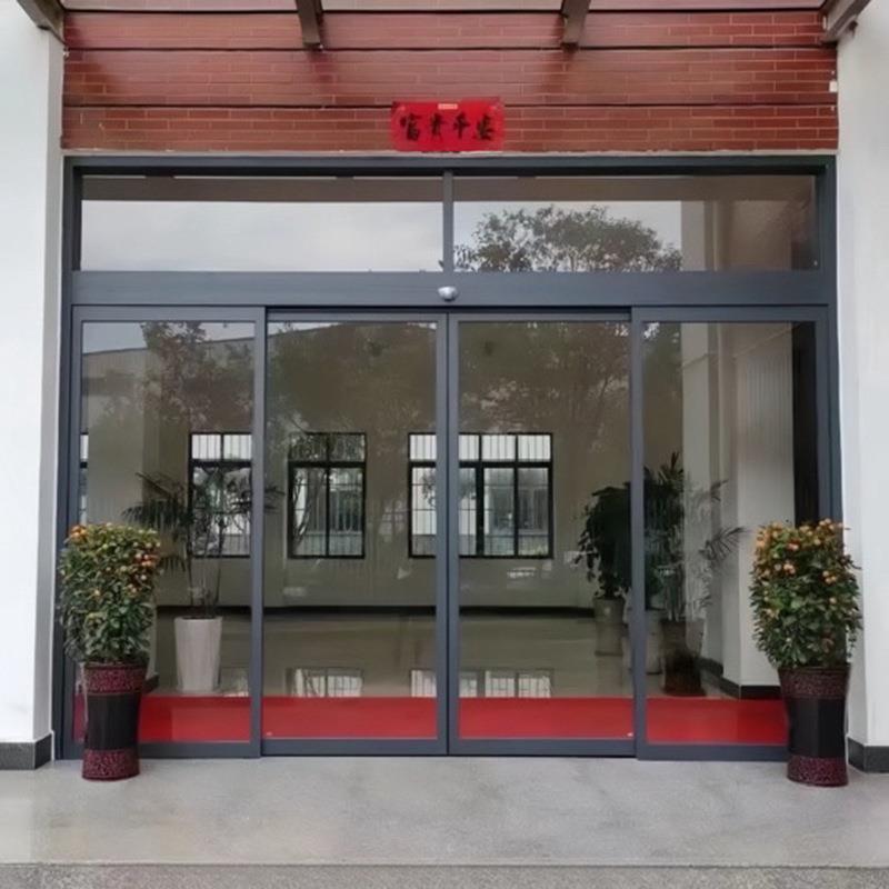 自动感应门玻璃门电动平移门型材门人脸识别门禁系统智能推拉门