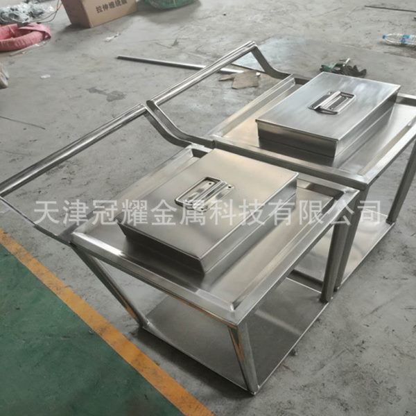 不锈钢手推车无尘洁净车间304不锈钢平板手推车移动周转车物料车