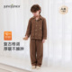 清仓 babylove旗下junejunior儿童睡衣秋冬加厚夹棉家居服套装