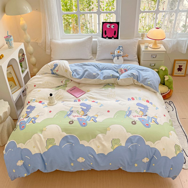 100全棉被套单件卡通学生宿舍单双人150X200X2T30儿童单独被罩