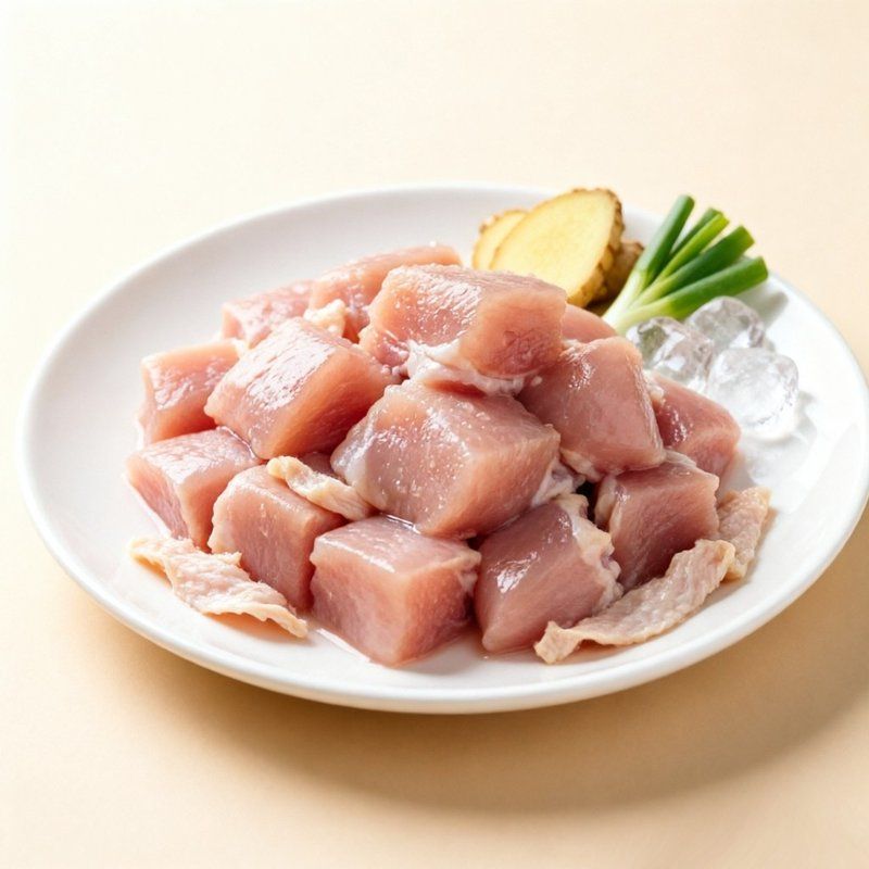清真六和鸡腿肉丁1kg*3袋 包冰率不含冰