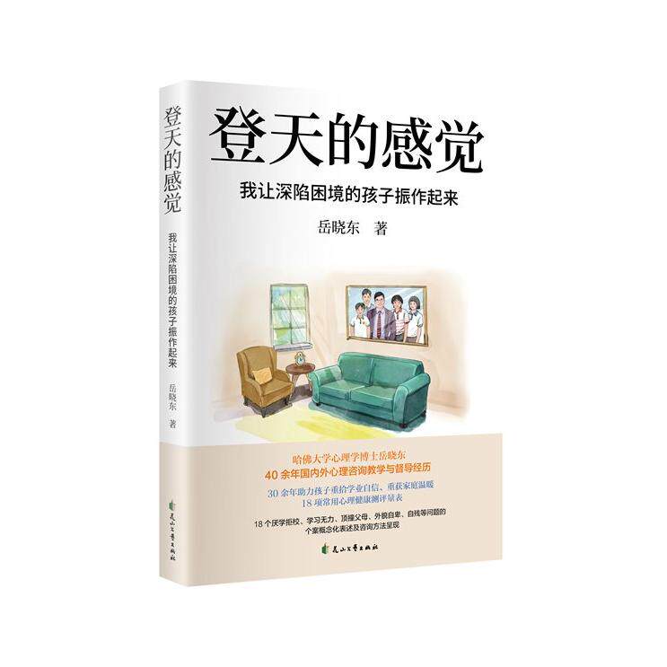 【可开票全新正版】登天的感觉我让深陷困境的孩子振作起来（哈佛大学心理学博士岳晓东教授2025力作6月7日登录樊登讲书岳晓东40余 - 实物图