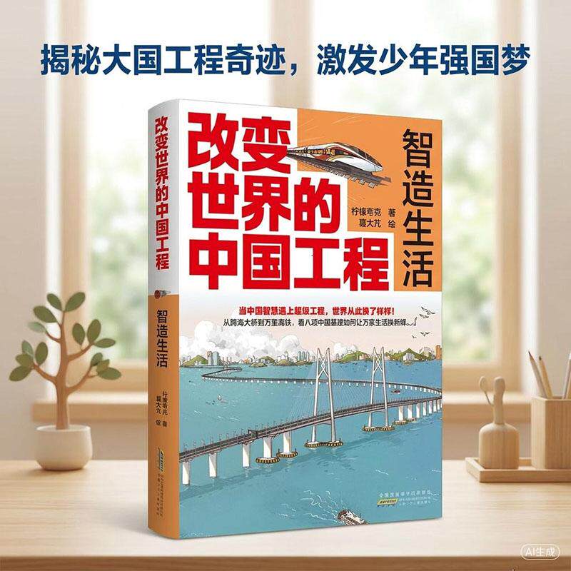 【可开票全新正版】改变世界的中国工程 智造生活基建狂魔与智慧中国—高铁大桥5G通信柠檬夸克著 葛大芃绘安徽少年儿童出版社2026
