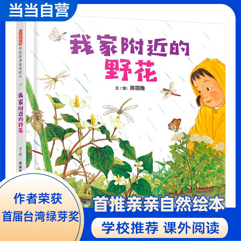 【可开票全新正版】我家附近的野花——超美的写实绘本 海桐妈妈莫莫妈妈菁菁老师推荐河北教育出版社2020-05-01文图陈丽雅9787554