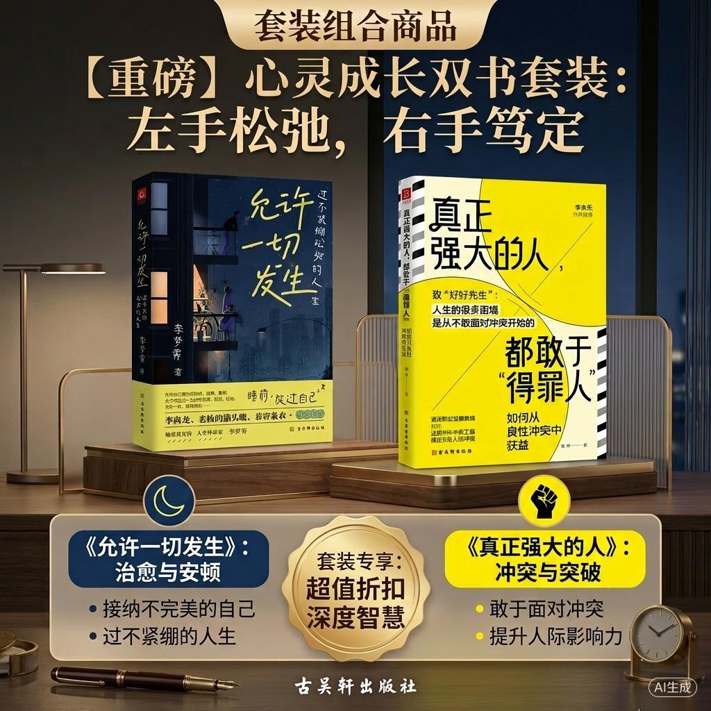 【可开票全新正版】允许一切发生 真正强大的人都敢于得罪人(套装2册)97875546179222026-01-01李梦霁湘萍古吴轩出版社