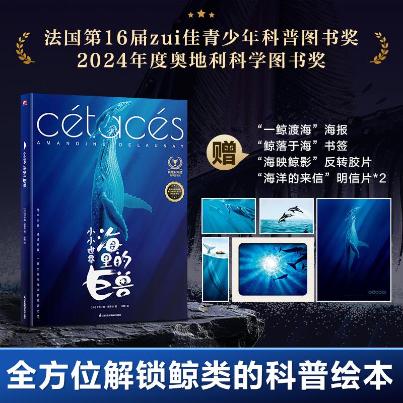 【可开票全新正版】小小世界 海里的巨兽 儿童精装科普绘本 3-6岁亲子阅读 海洋科普鱼类科普 法国第16届青少年科普图书奖 2024年