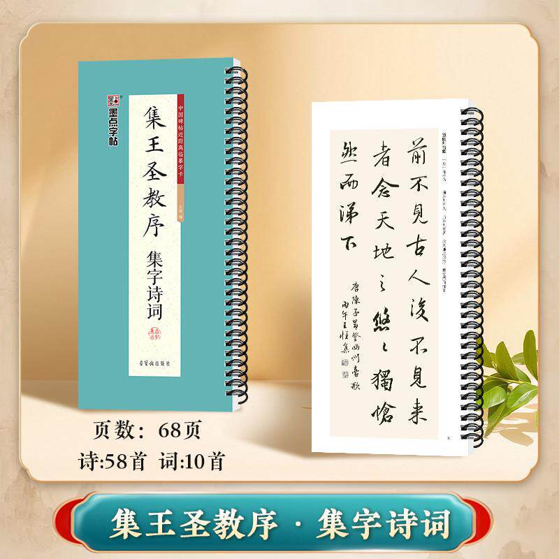 【可开票全新正版】墨点字帖中国碑帖近距离临摹字卡经典原碑拓印高清字卡初学者近距离临帖练字卡成人学生书法集王圣教序集字诗词
