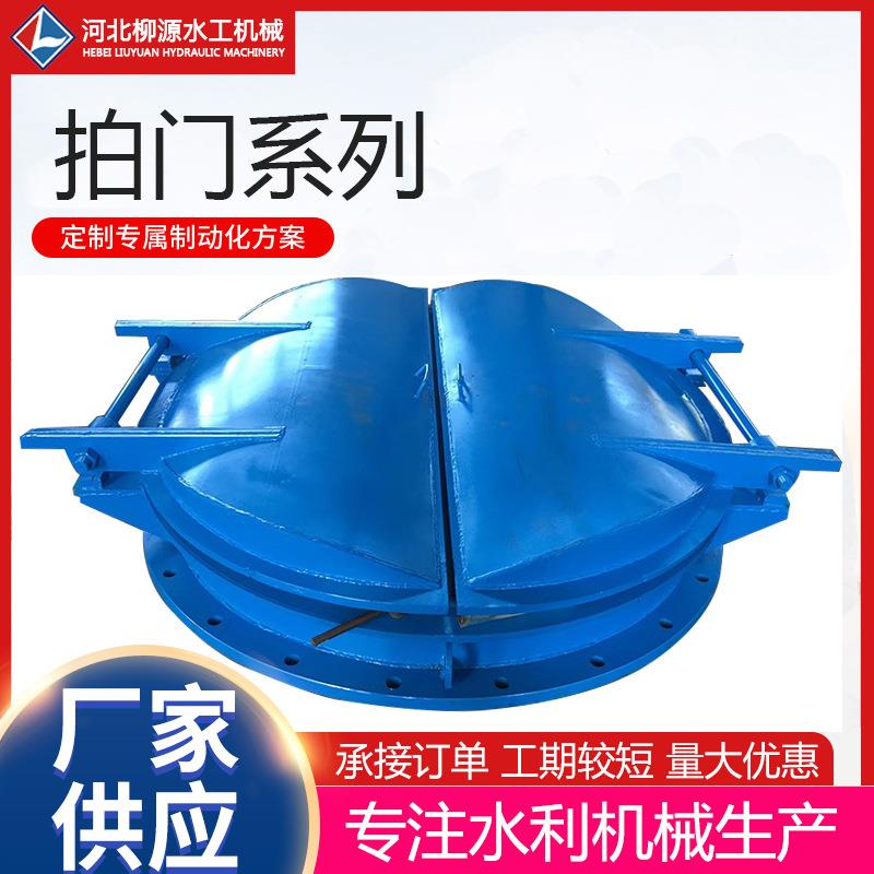 厂家供应铸铁拍门防倒灌污水管道止水钢制塑料拍门玻璃钢拍门