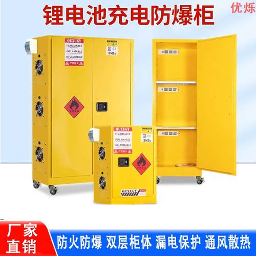 锂电池充电柜蓄电池防爆柜智能烟感报警换电柜防火防爆安全存放柜