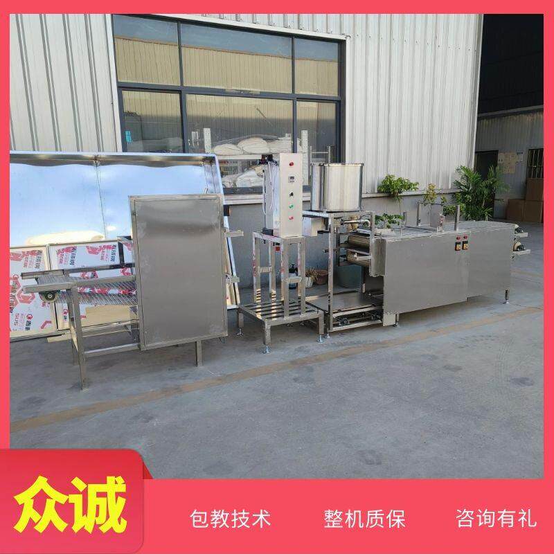 可定制多功能千张机一键式操作家用仿手工豆腐皮机生产视频