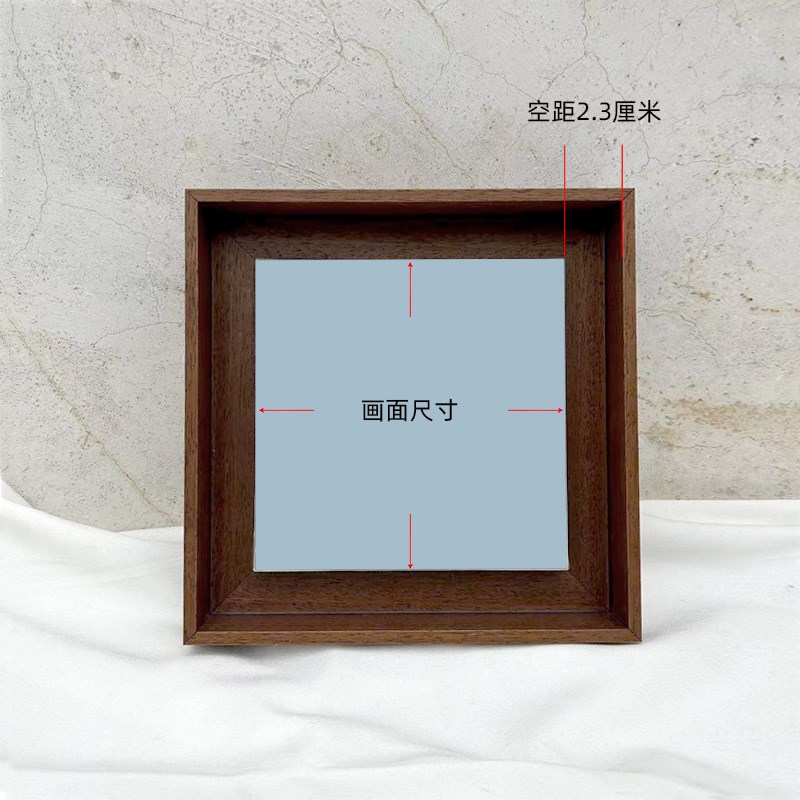 实木油画框双层外框L型悬浮丙烯画框订制定做装裱简约数字油画框