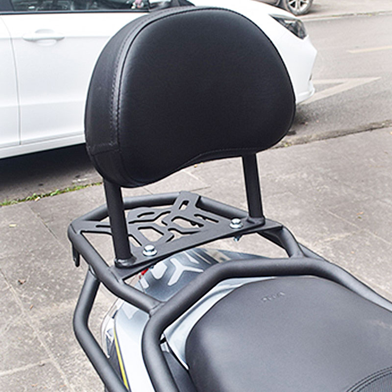 机车通用型後靠背腰靠垫改装电动车尾翼单靠背货架改装配件