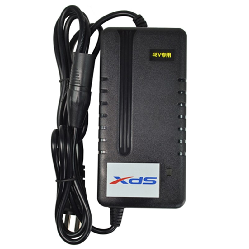乐和K1锂电池36V充电器48V充电器卡农头专用配件小型电动车充电器