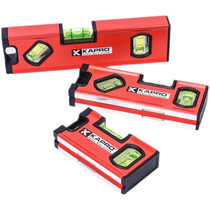 以色列开普路水平尺高精度10cm小型磁性铝合金平水尺迷你小号771