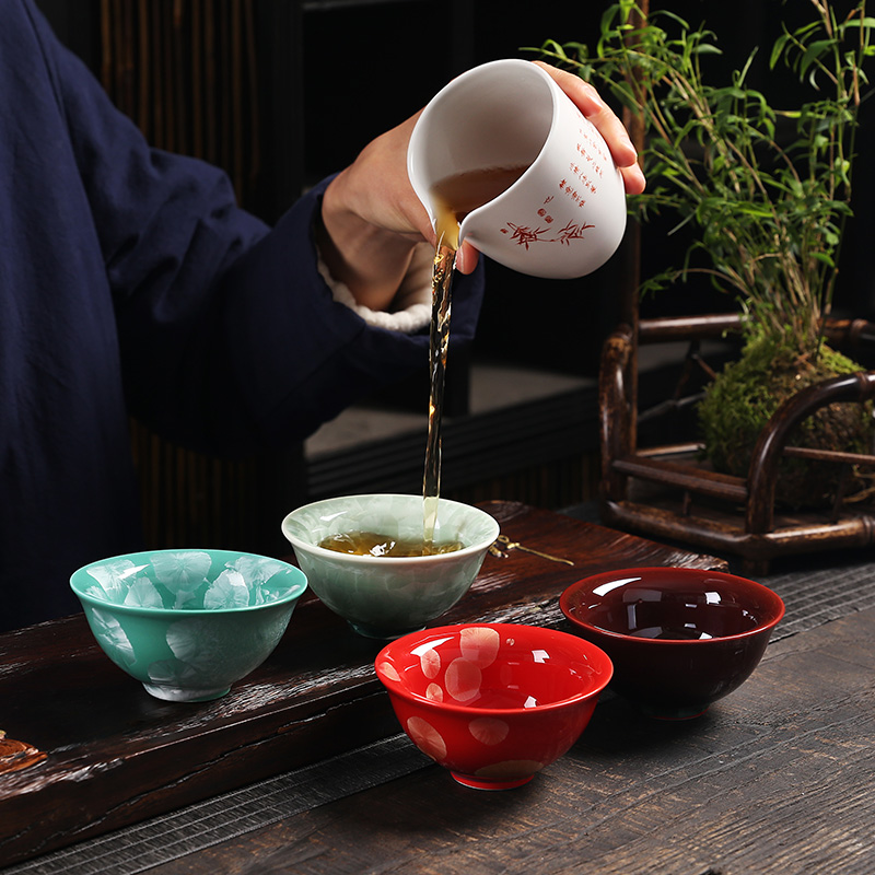 陶瓷结晶釉色釉主人杯品茗杯个人杯单杯功夫茶具家用办公用品茶杯