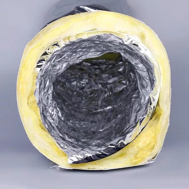 玻纤布保温软管 铝箔保温软管玻璃纤维中央空调通风管冷风管