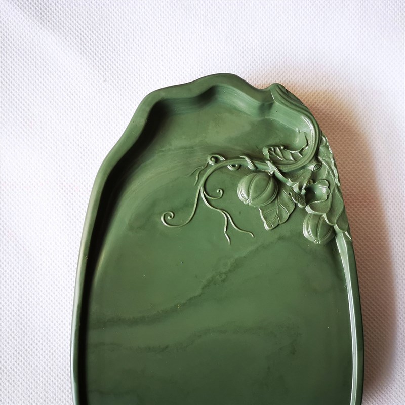 砚台松花石砚台文房四宝磨墨歙砚端砚把玩实用写小揩书法抄经用砚