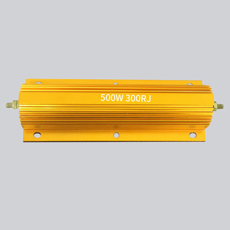 RX24大功率黄金铝壳500W1R2R8R27FR300R欧姆散热负载限流汽车电阻