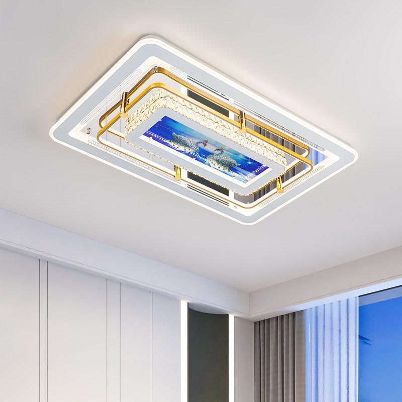 灯具现代简约超薄卧室吸顶灯大客厅主灯现代轻奢全屋灯具大全套餐