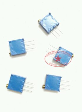 顶调 15种精密可调电阻 电位器 100R(101)-500K(504) 多圈 样品盒