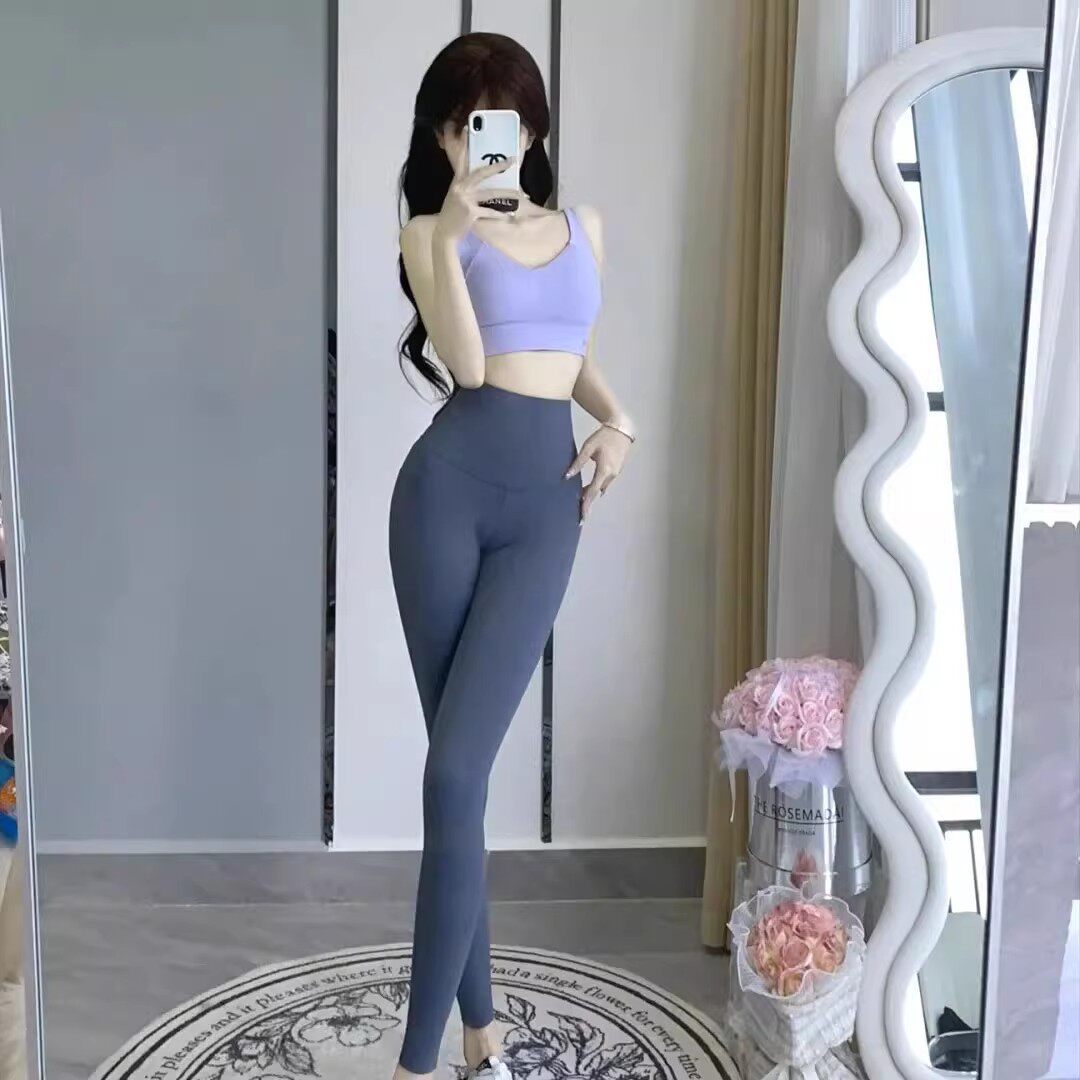 显三角区瑜伽裤女士显尴尬线紧身裤缝勒痕紧身裤逼夏