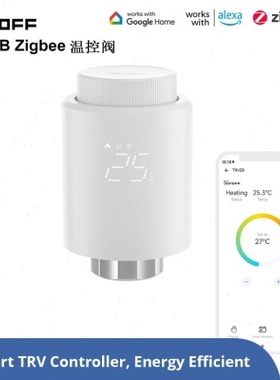 SONOFF TRVZB Zigbee温控阀智能供暖防冻Alexa ZHA Zigbee2mqtt