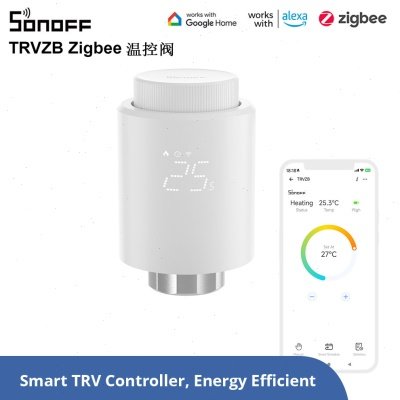 SONOFF TRVZB Zigbee温控阀智能供暖防冻Alexa ZHA Zigbee2mqtt